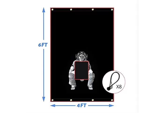 RETE DA GABBIA DA BATTUTA