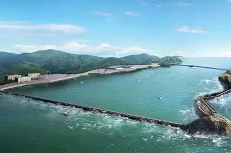 Recinzione ecologica su larga scala perimetrale di 400 m al largo (Blue Diamond No. 1, Shandong Laizhou Bay)