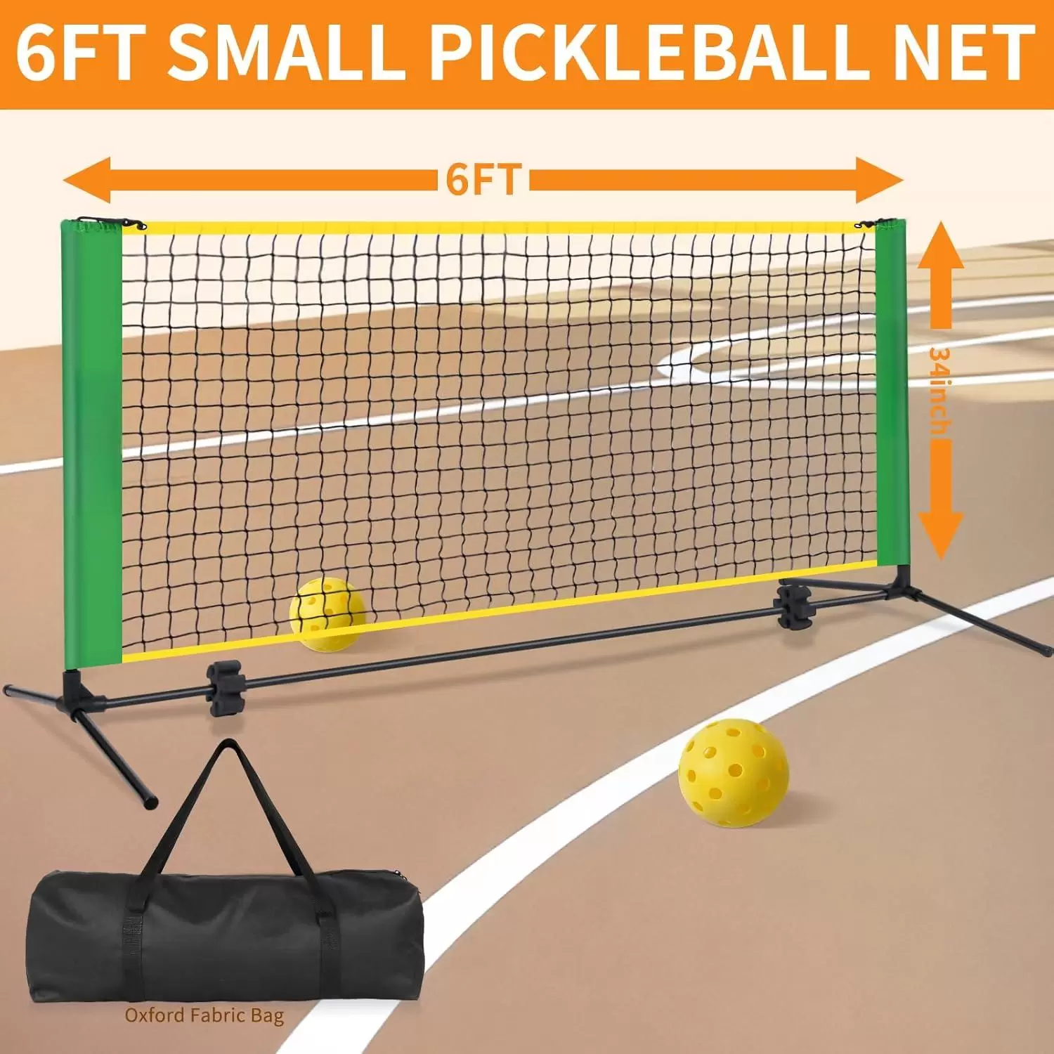 Rete da mini pickleball pieghevole