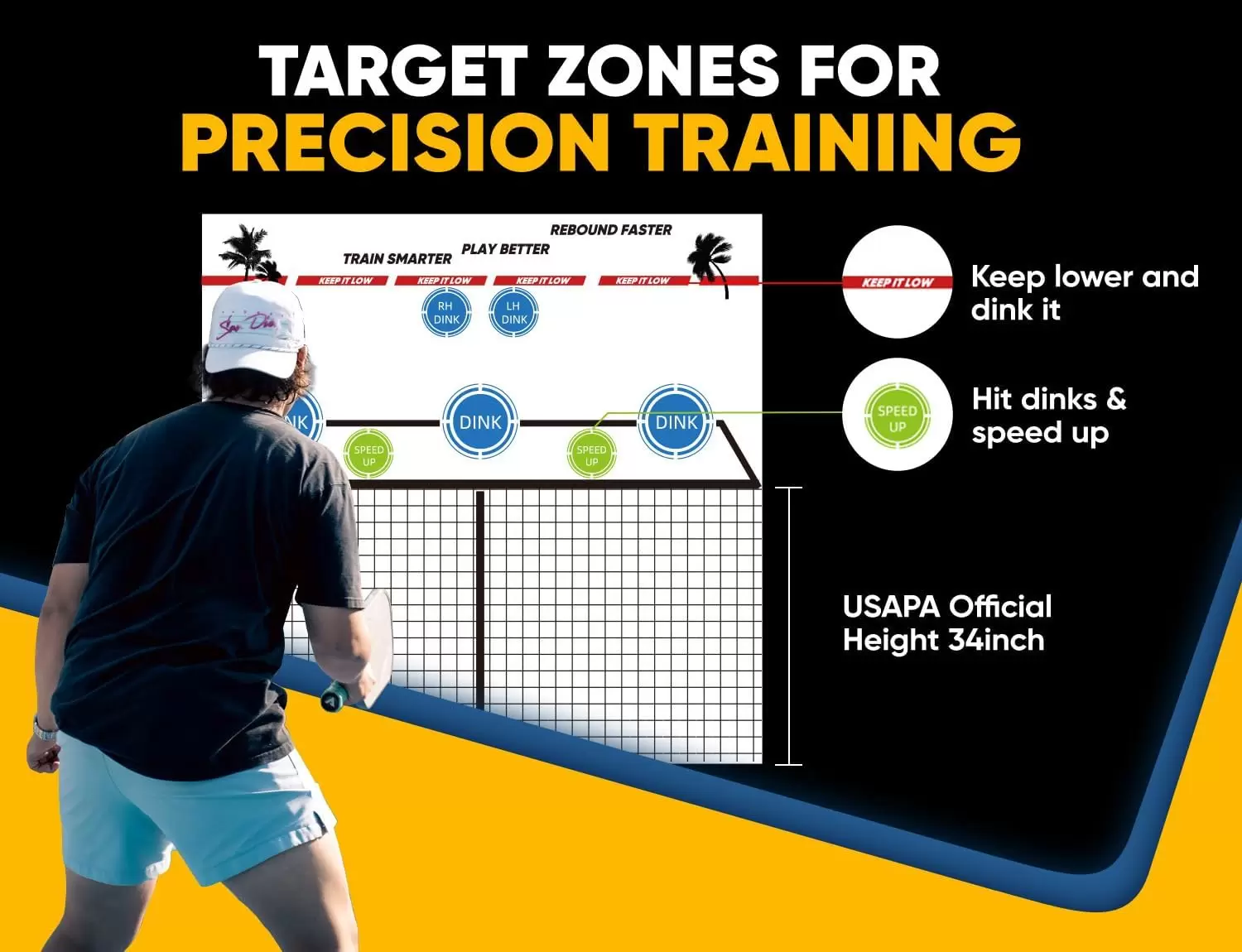 6*6 piedi 2 in 1 Tubo in acciaio Pickleball I