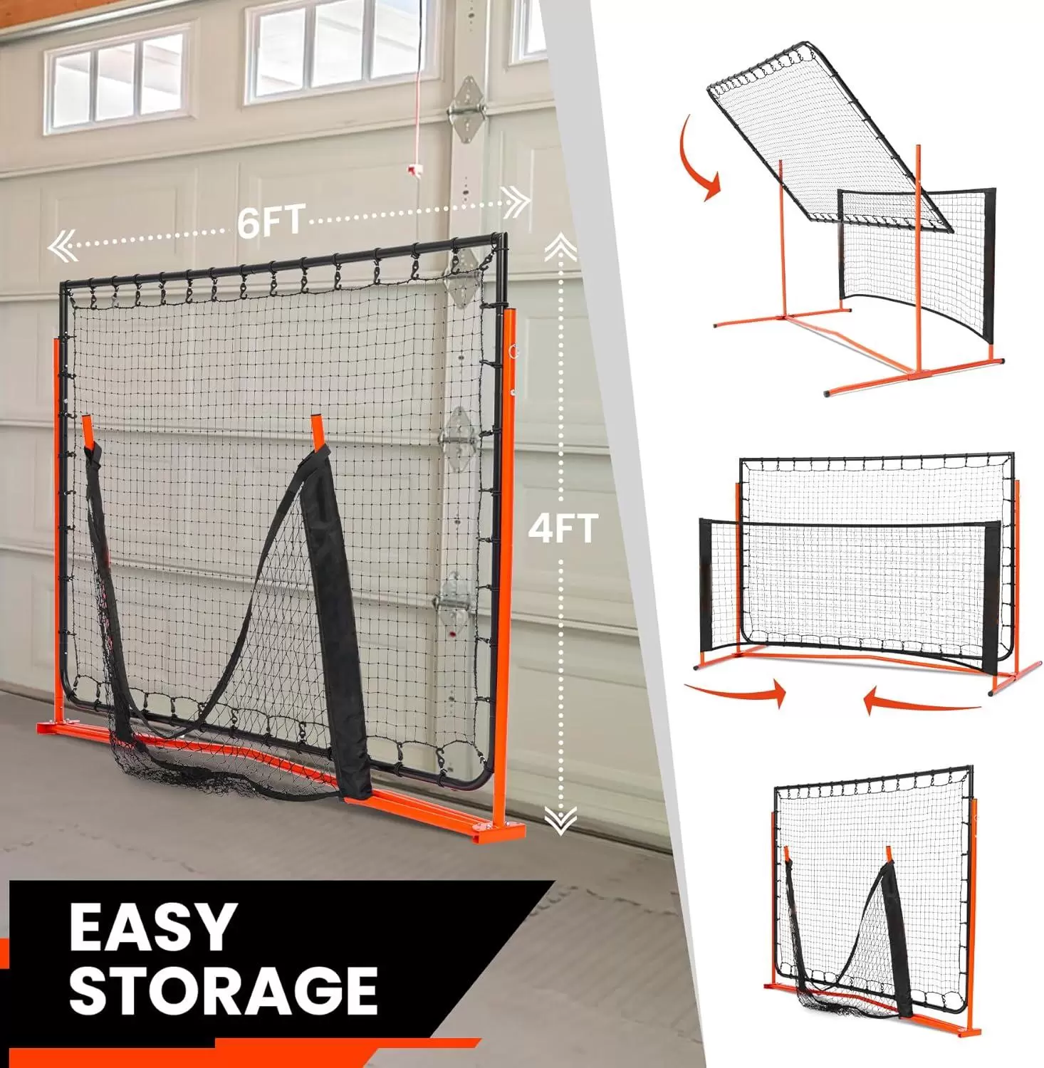 6*6 piedi 2 in 1 Tubo in acciaio Pickleball IV