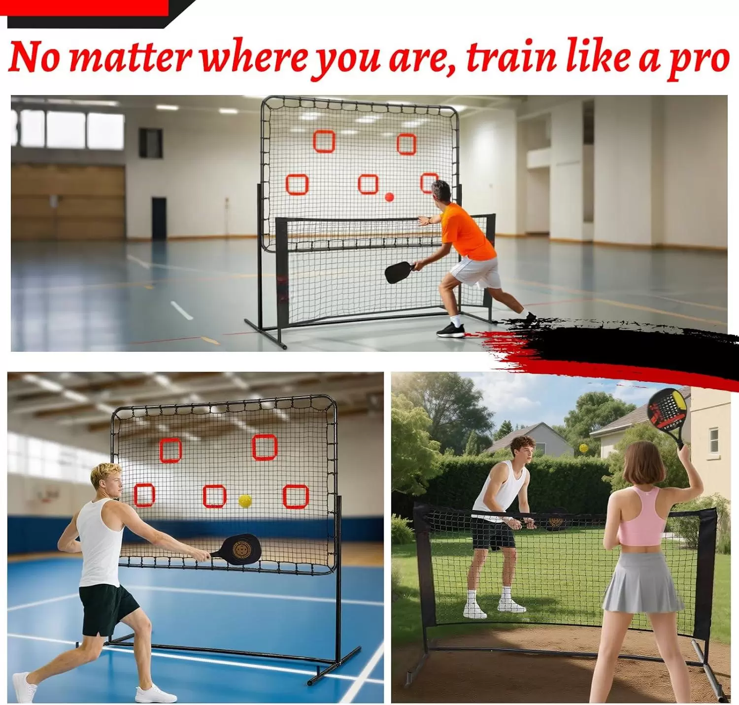 6*6 piedi 2 in 1 Tubo in acciaio Pickleball IV