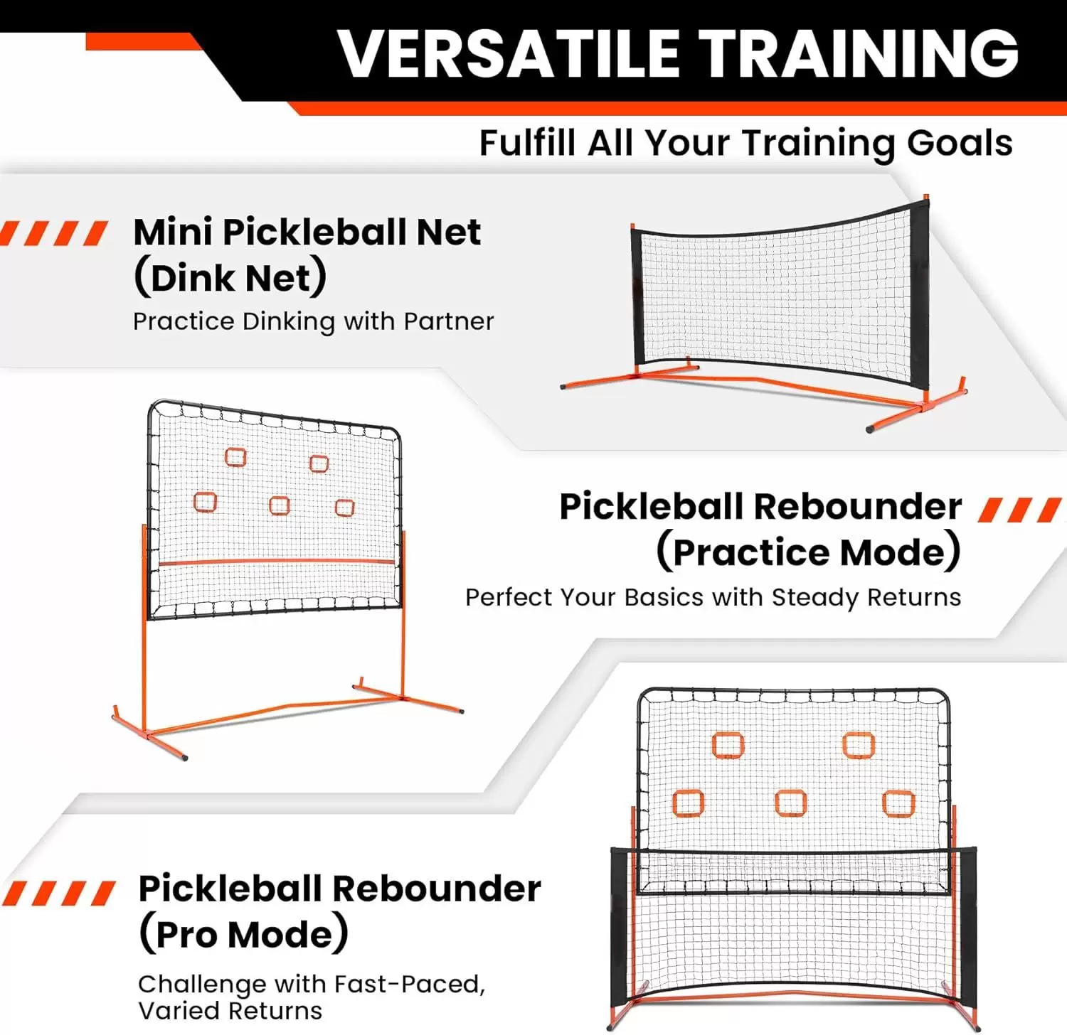 6*6 piedi 2 in 1 Tubo in acciaio Pickleball IV