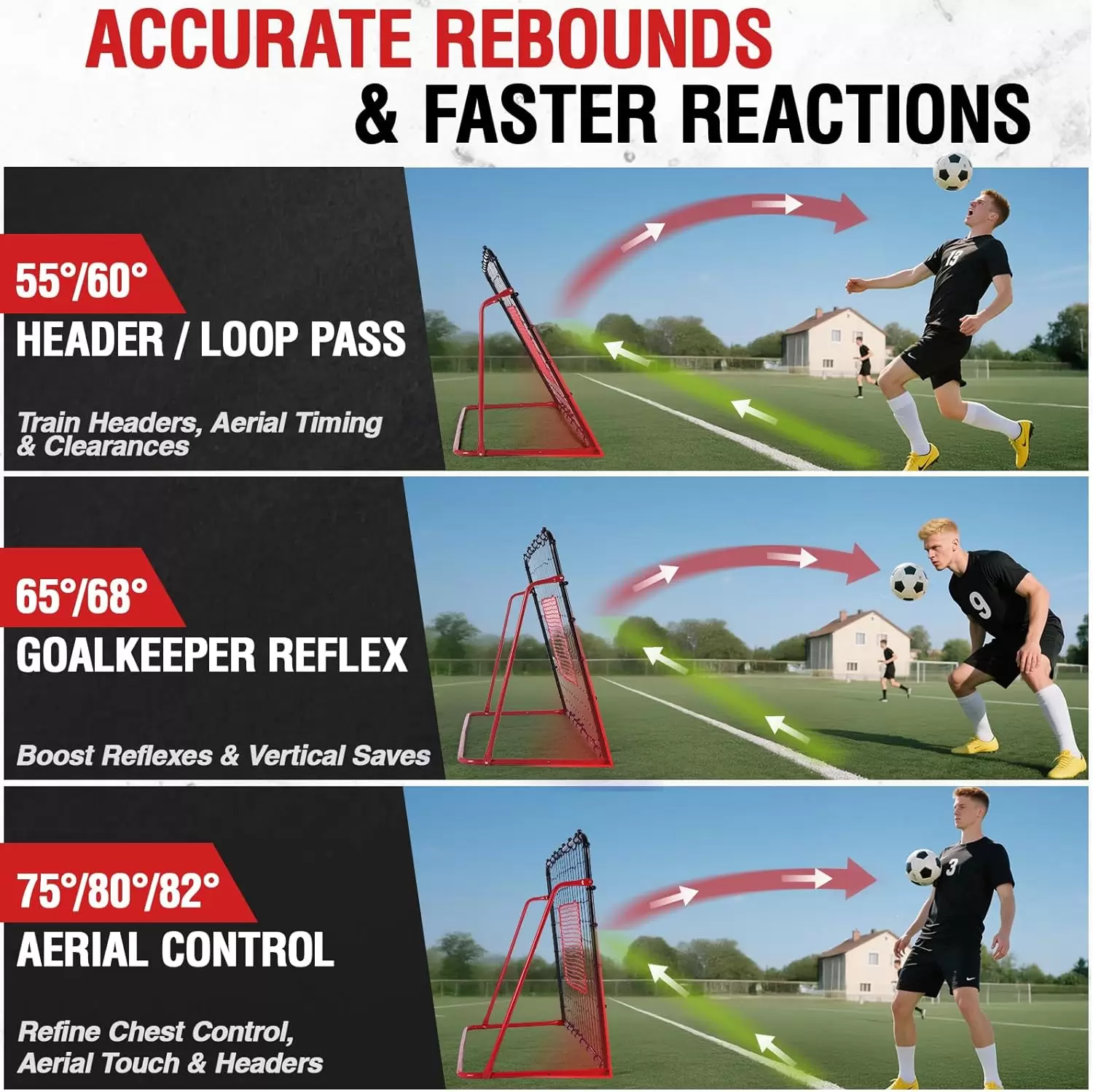 Rete di rimbalzo per il calcio