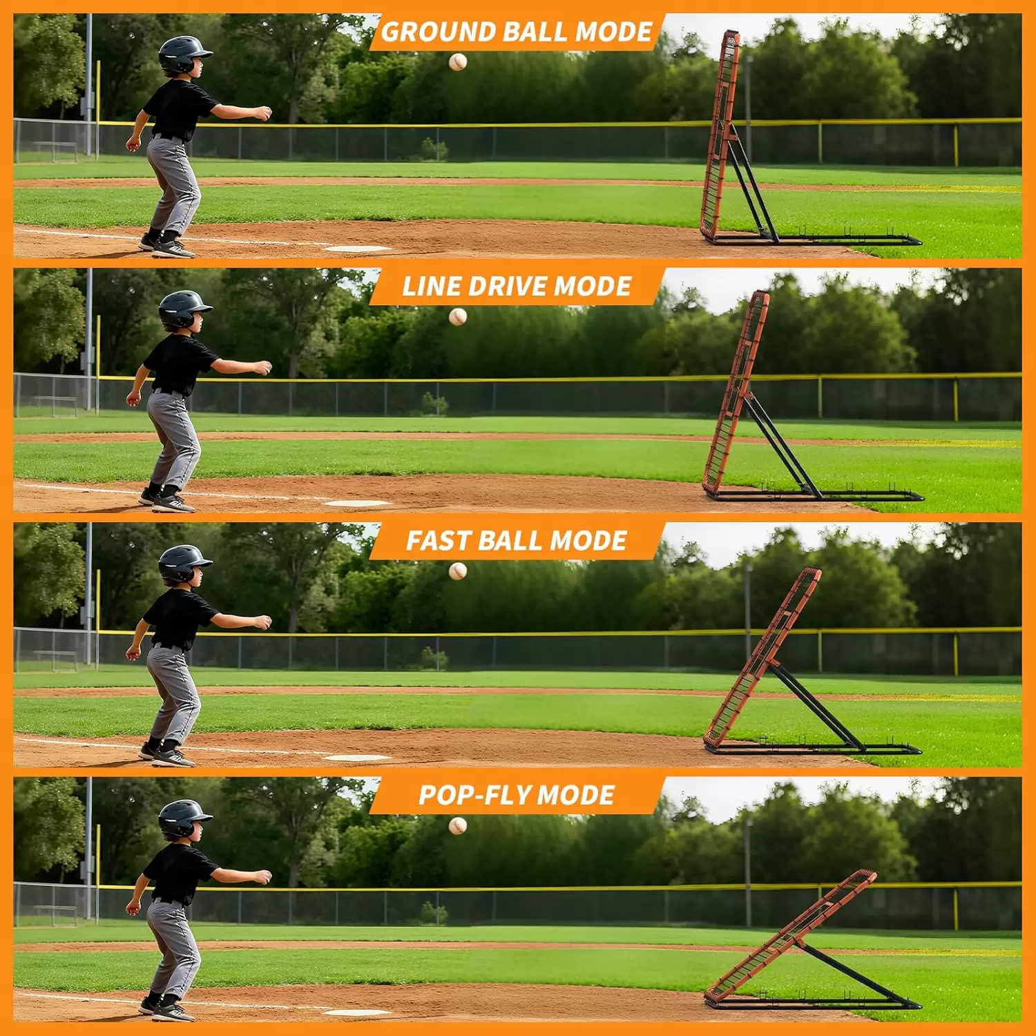 Rete da rimbalzo multisport ad angolo regolabile &Iota;&Iota;