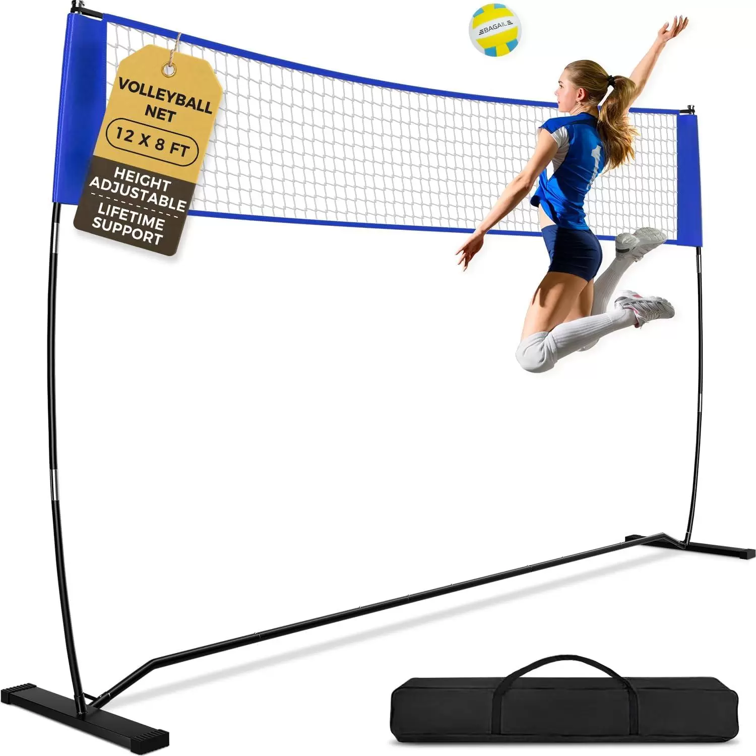 Rete portatile per allenamento di pallavolo