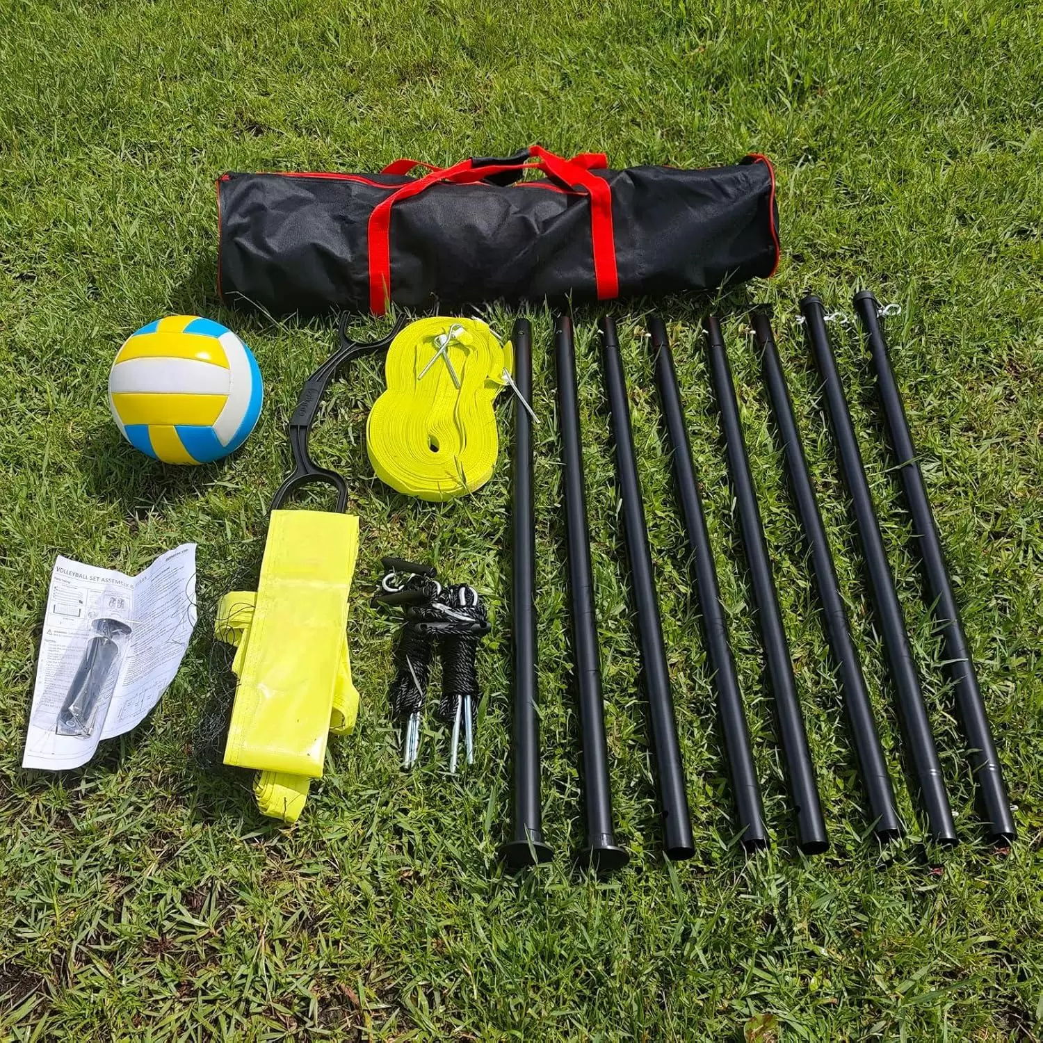 Rete da allenamento di pallavolo multifunzionale a lunghezza regolabile