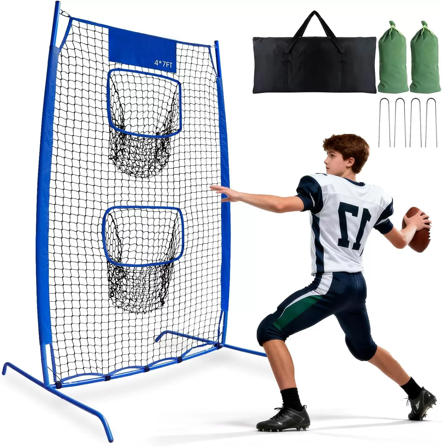 Rete per allenamento di lancio nel rugby II