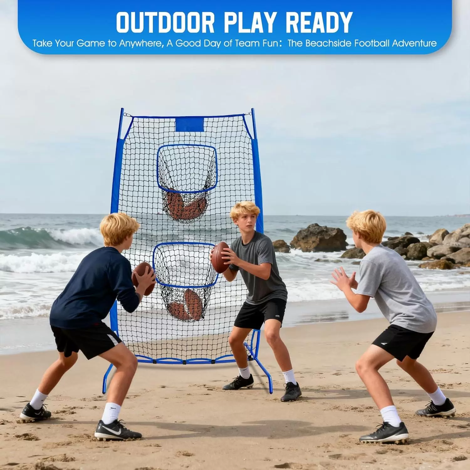 Rete per allenamento di lancio nel rugby II