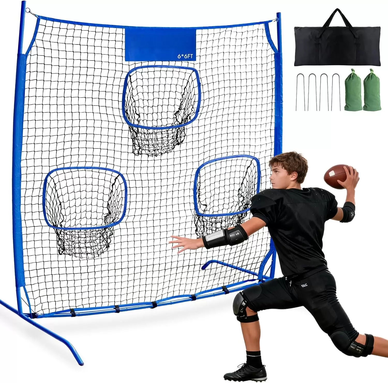 Rete per allenamento di lancio nel rugby II