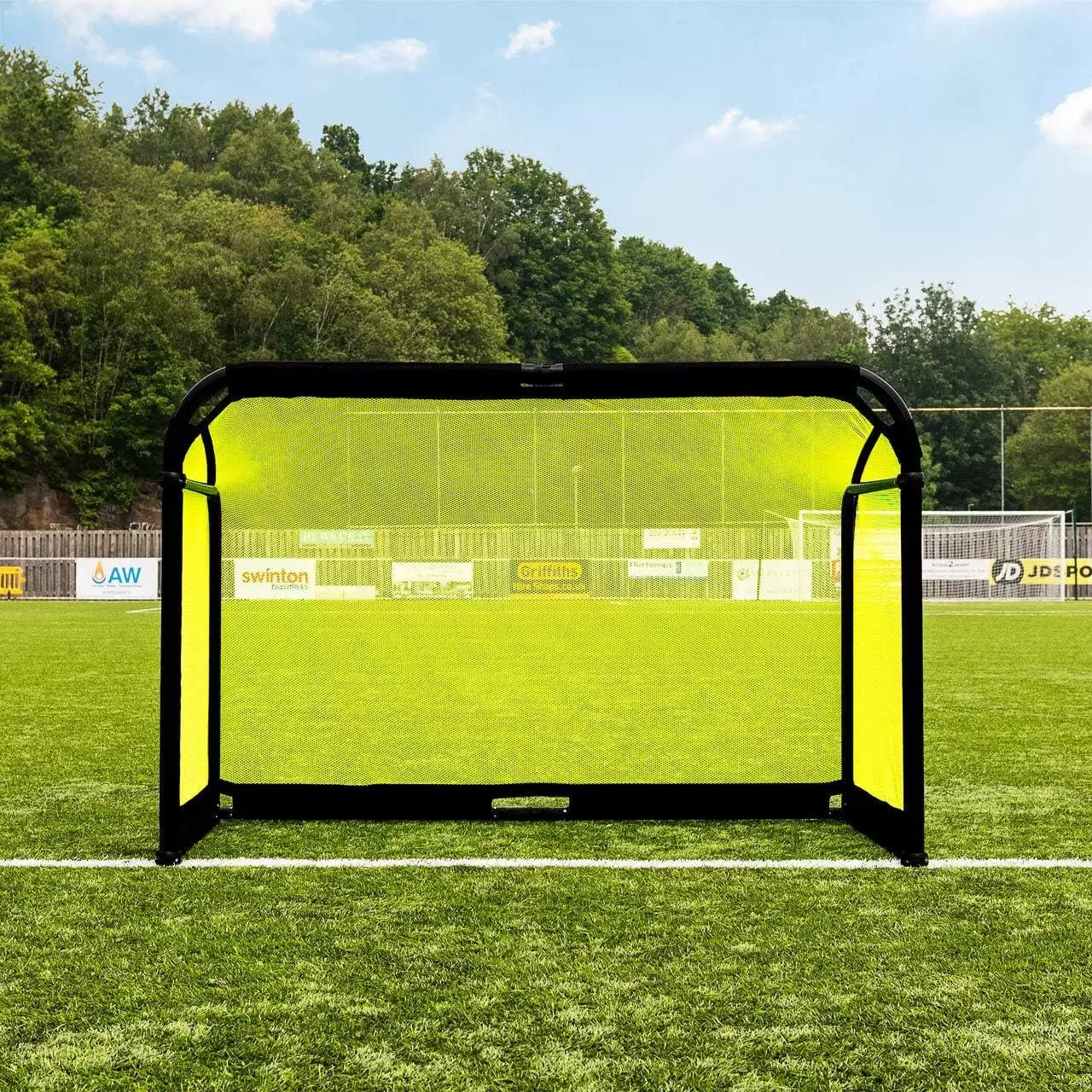 Porta da calcio pieghevole in tubi di alluminio