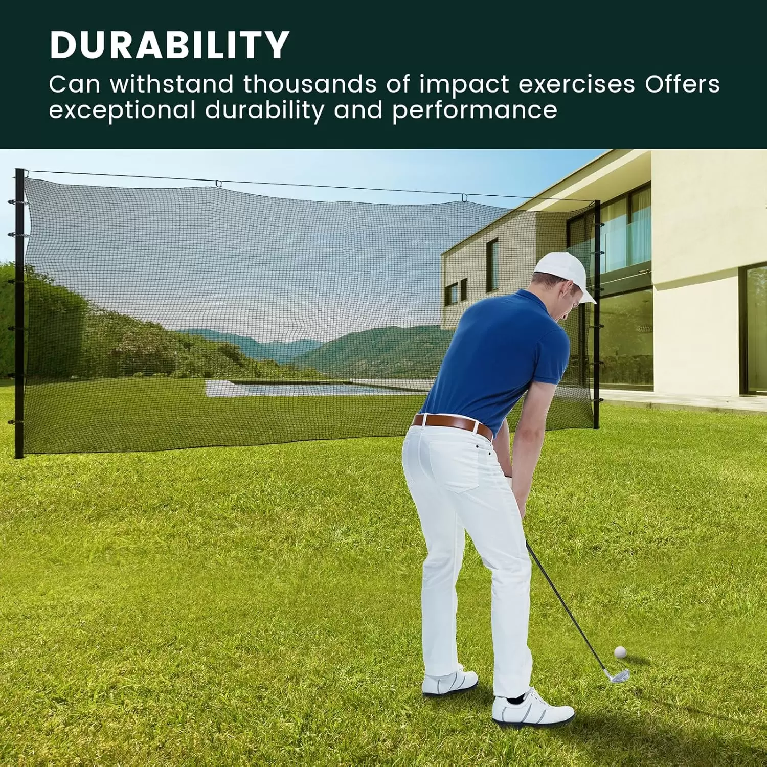 Rete di protezione piatta con cuciture a punto overlock