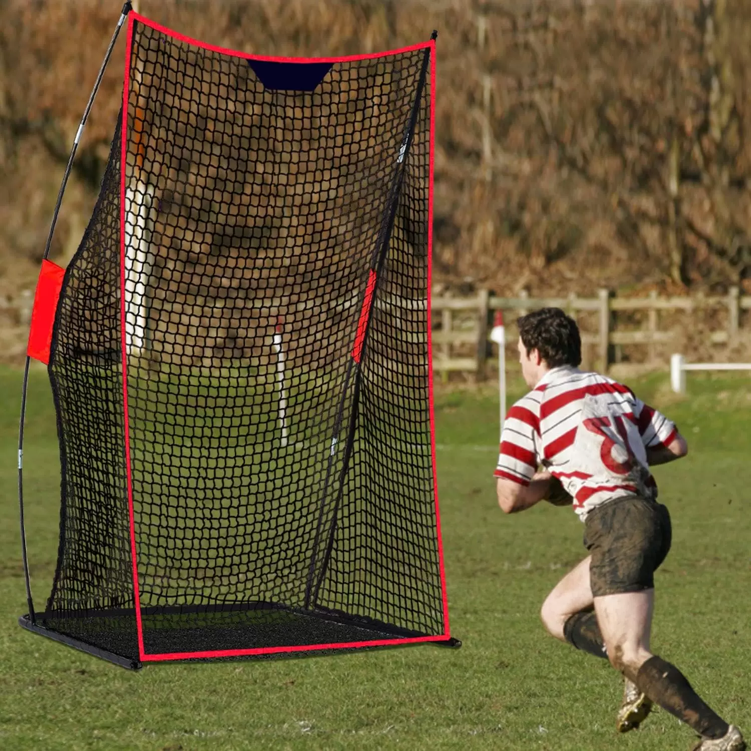 Rete da allenamento per rugby 4x7 piedi