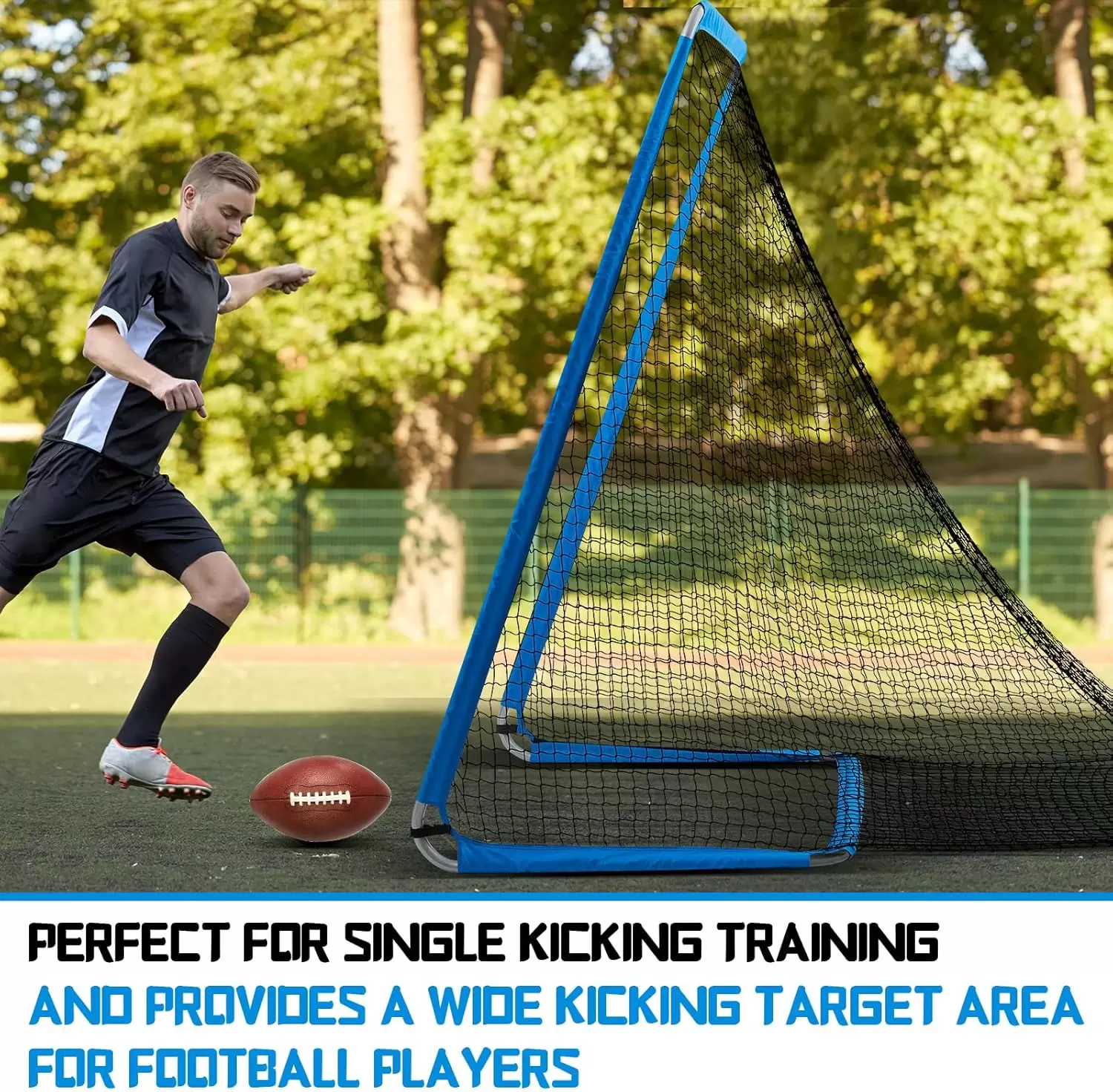 Rete di allenamento per rugby a tubo tondo rinforzato