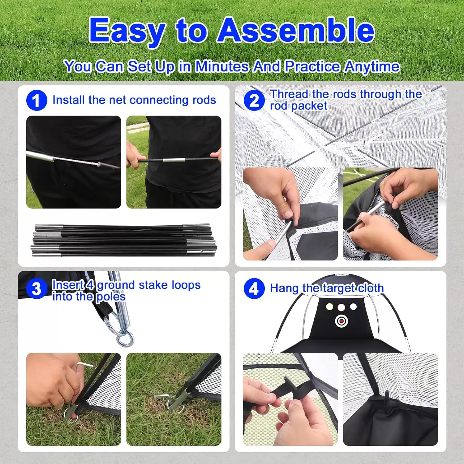 Rete da pratica per il golf in stile tenda &Iota;