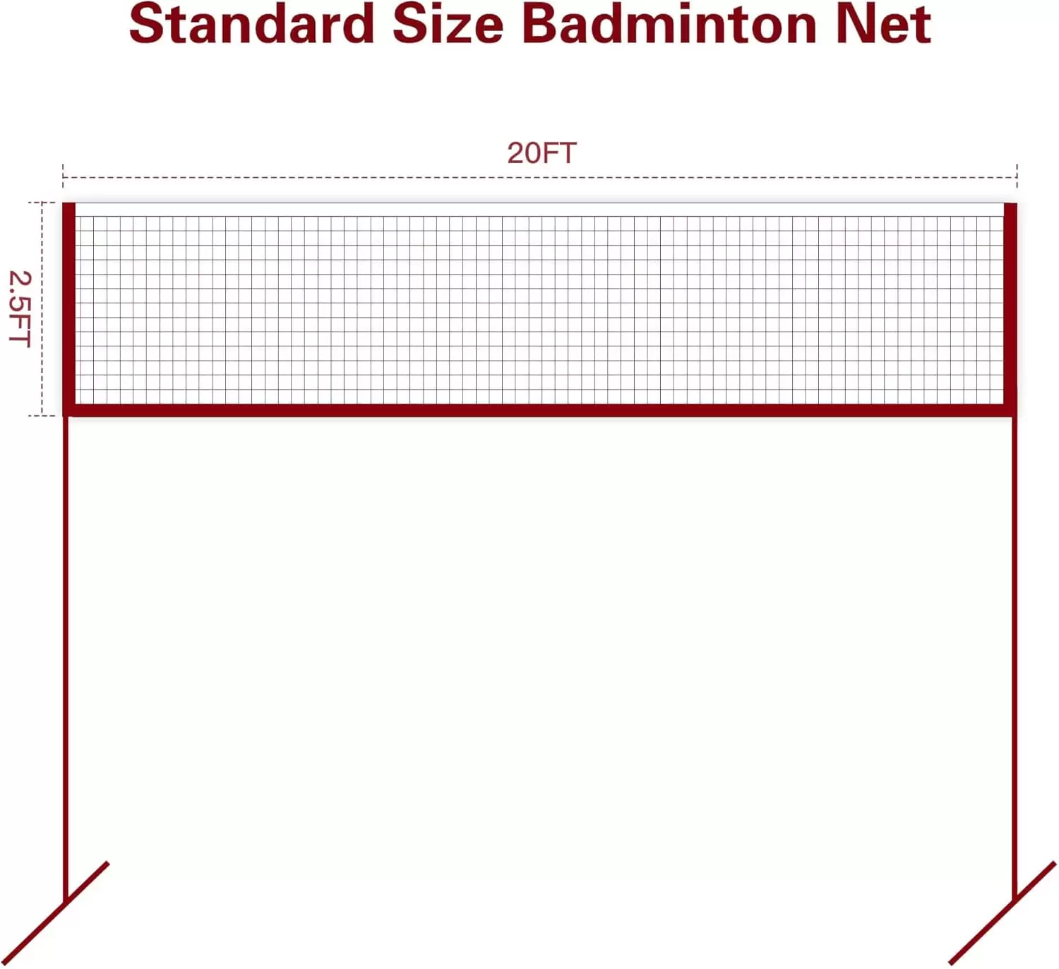 Rete da badminton (solo rete)
