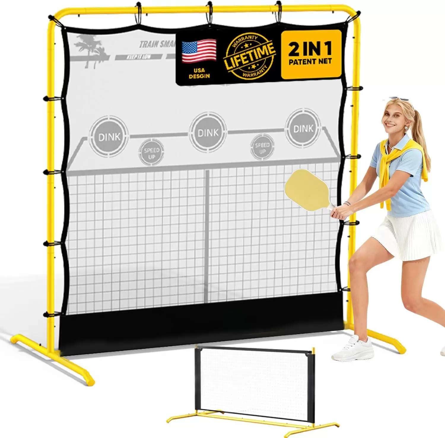6*6 piedi 2 in 1 Tubo in acciaio Pickleball I
