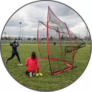 La migliore rete da allenamento per il lancio di softball, anti-palla veloce, per sistemi di stabilit&agrave; di lancio e durabilit&agrave; strutturale ad alto impatto